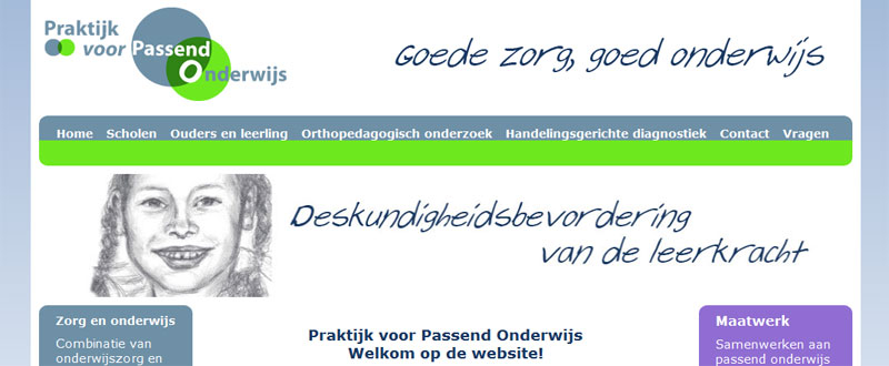 website portret illustratie - www.praktijk-voor-orthopedagogiek-en-passend-onderwijs.nl